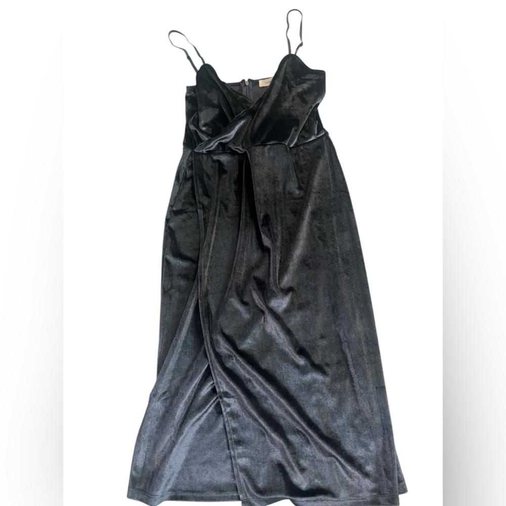 Chic Strapless Black Satin Dress